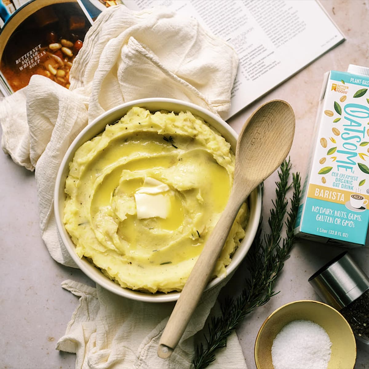 Garlic Mashed Potatoes with Oat Milk