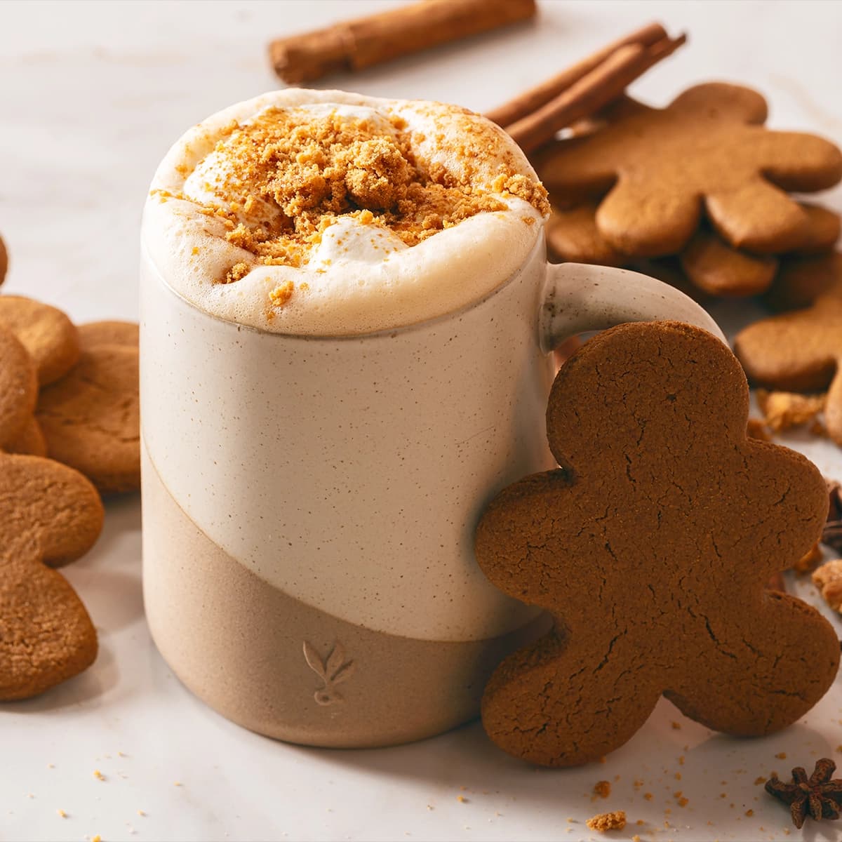Gingerbread Oat Milk Dirty Chai Latte