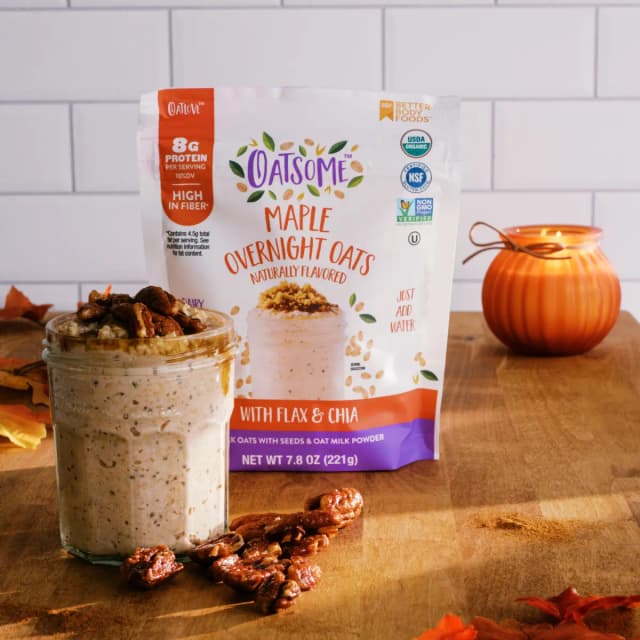 Maple Pecan Overnight Oats